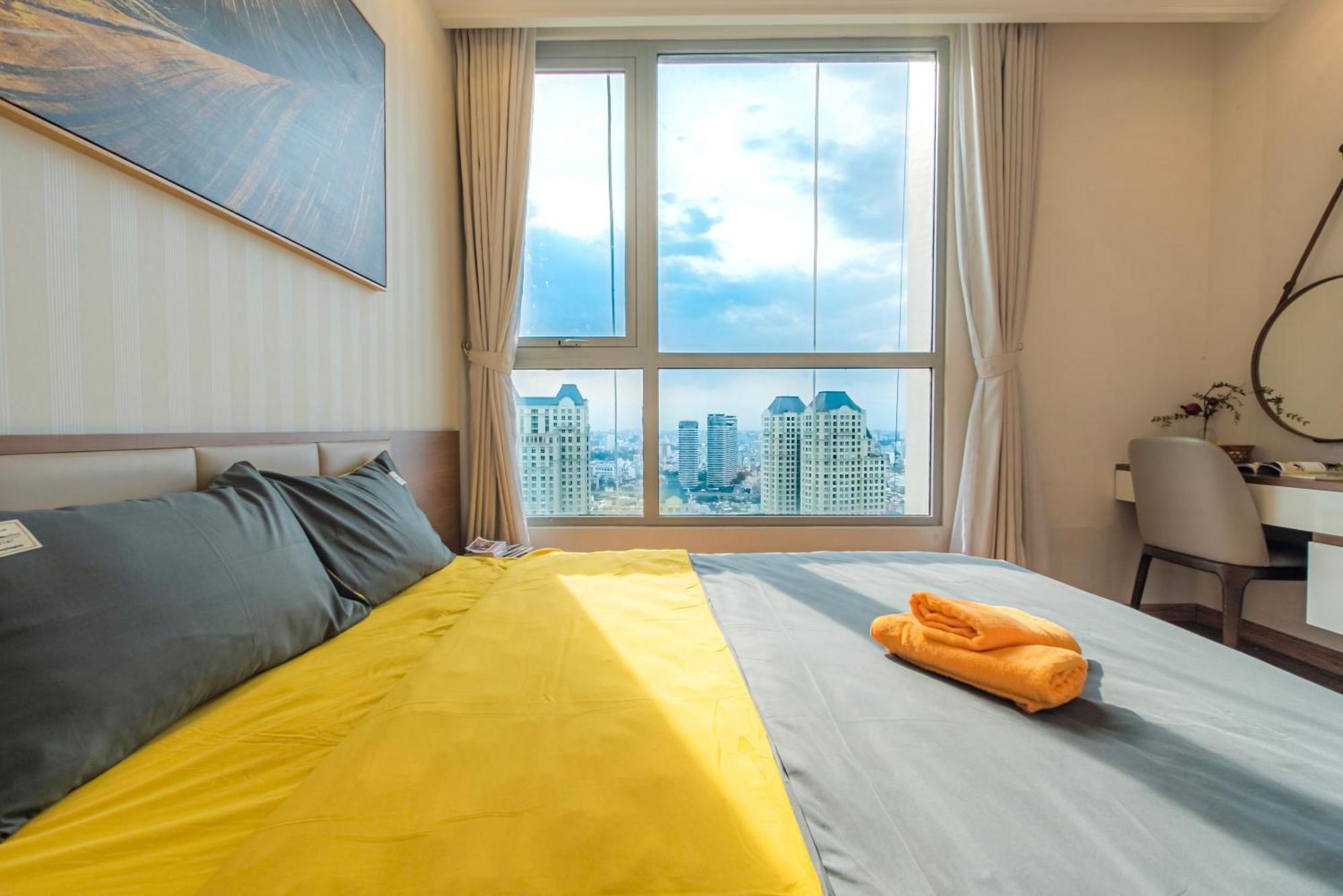 Central Apartments - Vinhomes Central Park, Landmark 81 Area & Ice Skating Rink 胡志明市 外观 照片