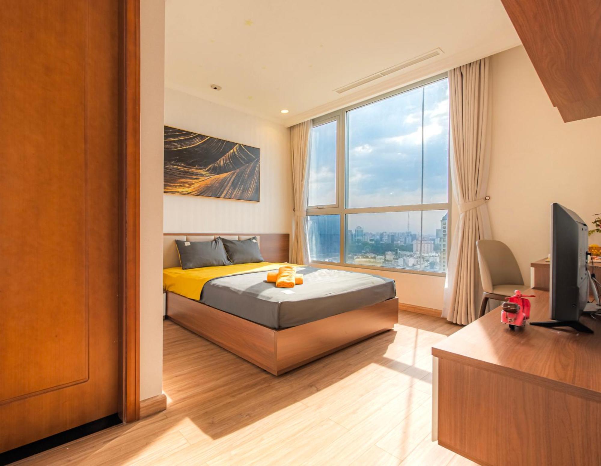 Central Apartments - Vinhomes Central Park, Landmark 81 Area & Ice Skating Rink 胡志明市 外观 照片