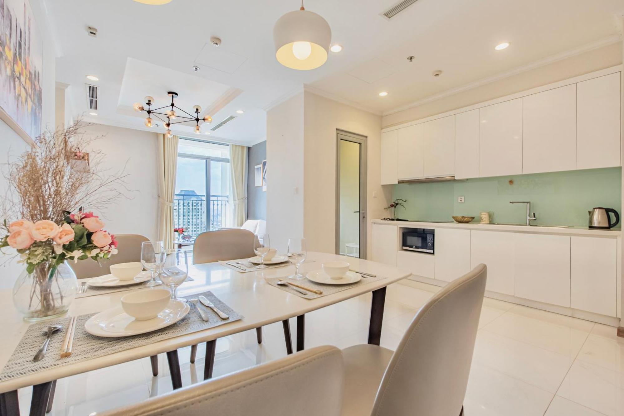 Central Apartments - Vinhomes Central Park, Landmark 81 Area & Ice Skating Rink 胡志明市 外观 照片