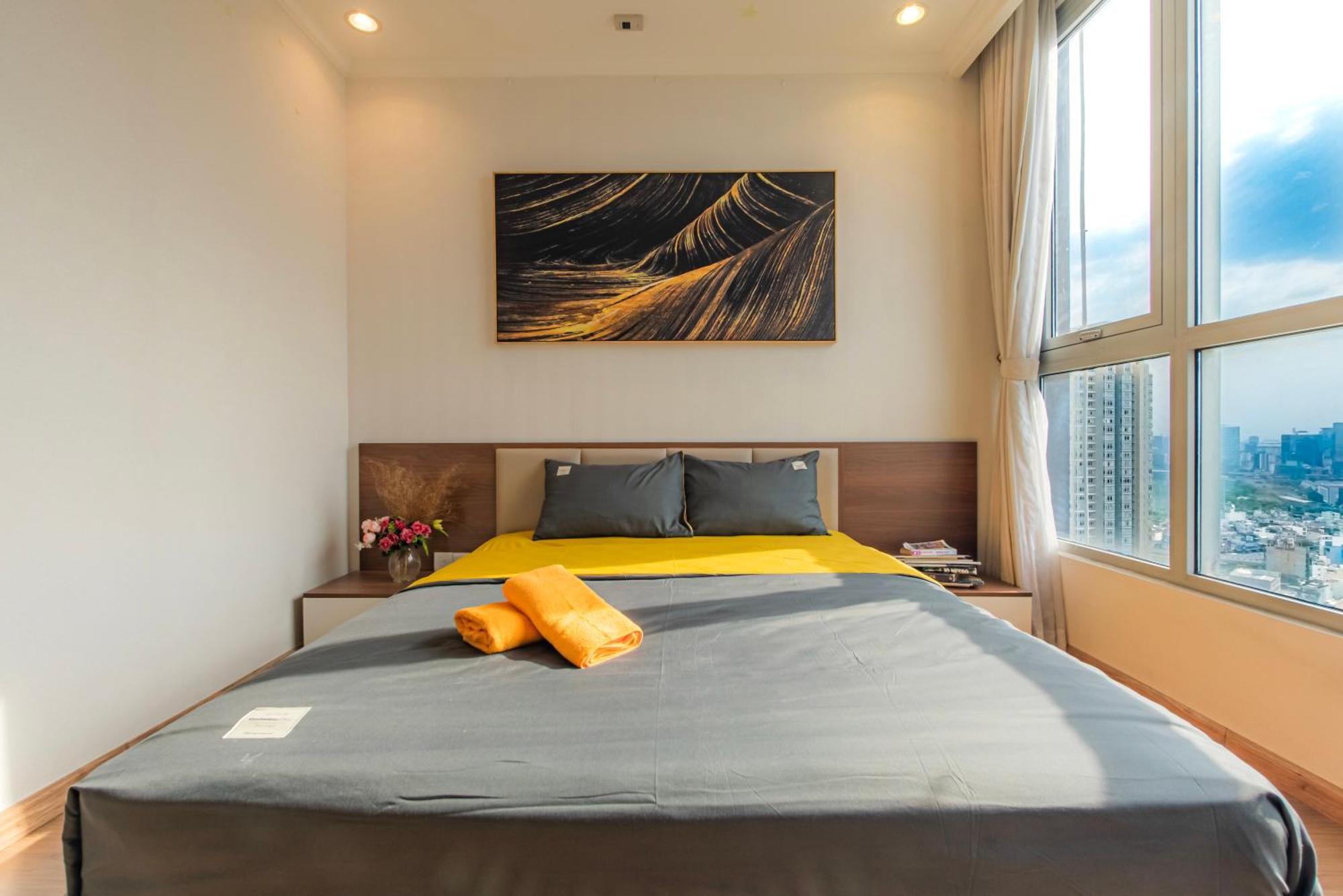 Central Apartments - Vinhomes Central Park, Landmark 81 Area & Ice Skating Rink 胡志明市 外观 照片