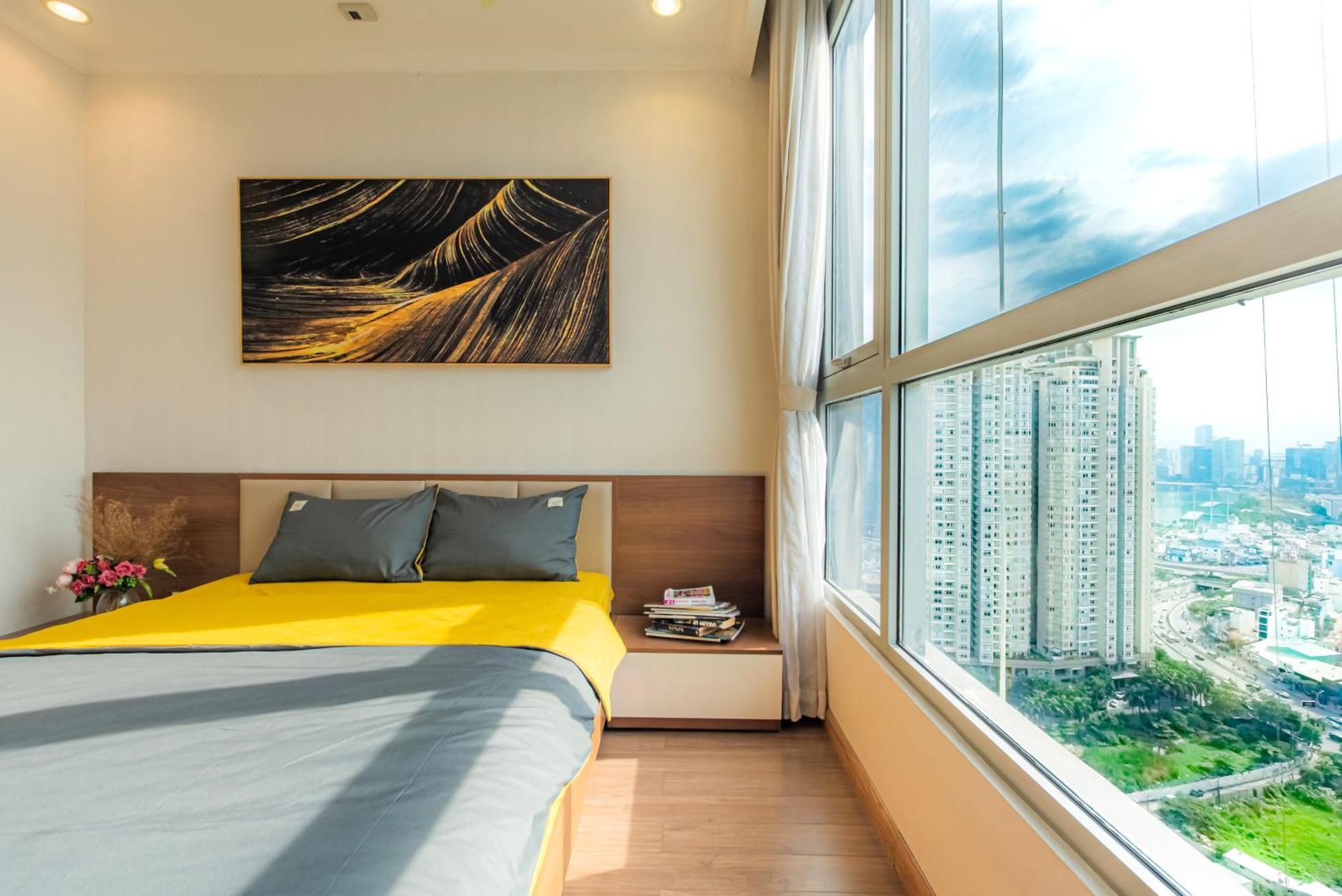 Central Apartments - Vinhomes Central Park, Landmark 81 Area & Ice Skating Rink 胡志明市 外观 照片