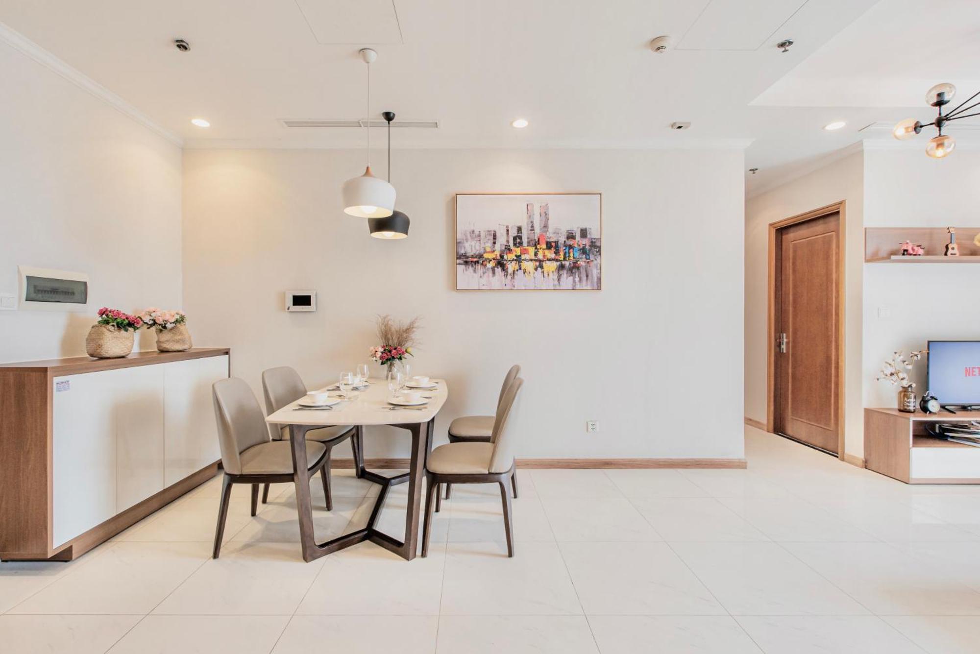 Central Apartments - Vinhomes Central Park, Landmark 81 Area & Ice Skating Rink 胡志明市 外观 照片