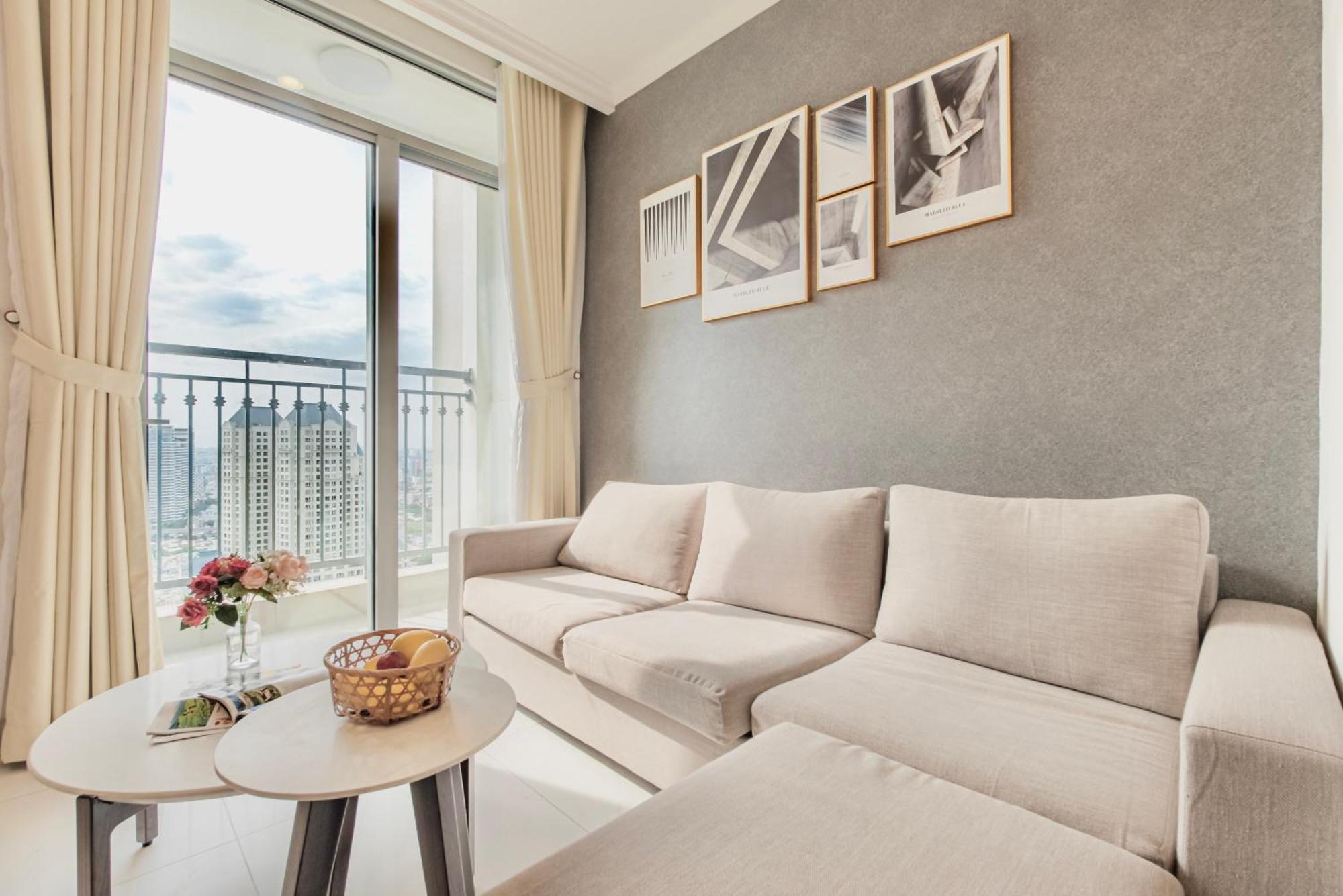 Central Apartments - Vinhomes Central Park, Landmark 81 Area & Ice Skating Rink 胡志明市 外观 照片