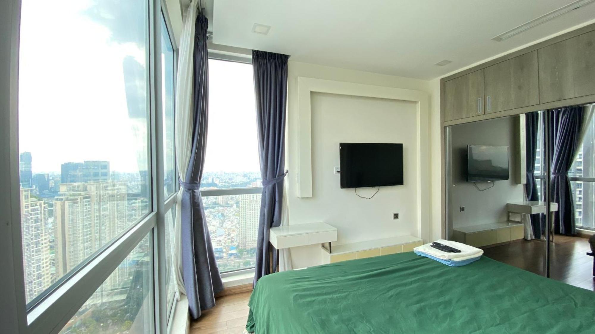 Central Apartments - Vinhomes Central Park, Landmark 81 Area & Ice Skating Rink 胡志明市 外观 照片