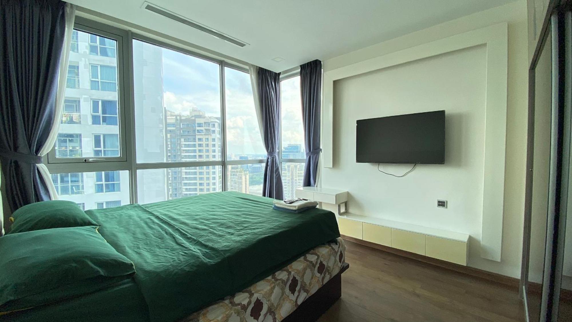Central Apartments - Vinhomes Central Park, Landmark 81 Area & Ice Skating Rink 胡志明市 外观 照片